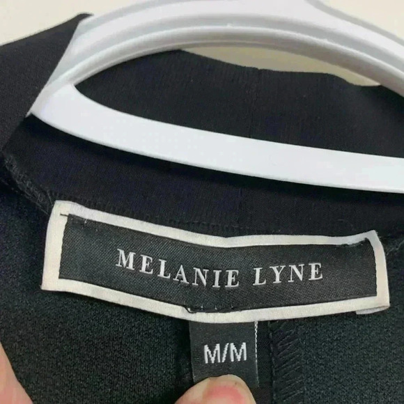 Melanie Lynn Black Duster with Sheer Insert Size Medium - Picture 4 of 4